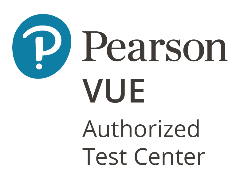 Logo des Pearson VUE Authorized Test Center, ein Angebot der Robotron Bildungszentren